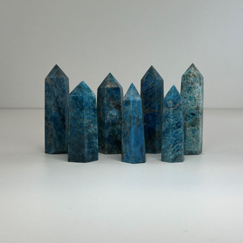 BLUE APATITE POINTS