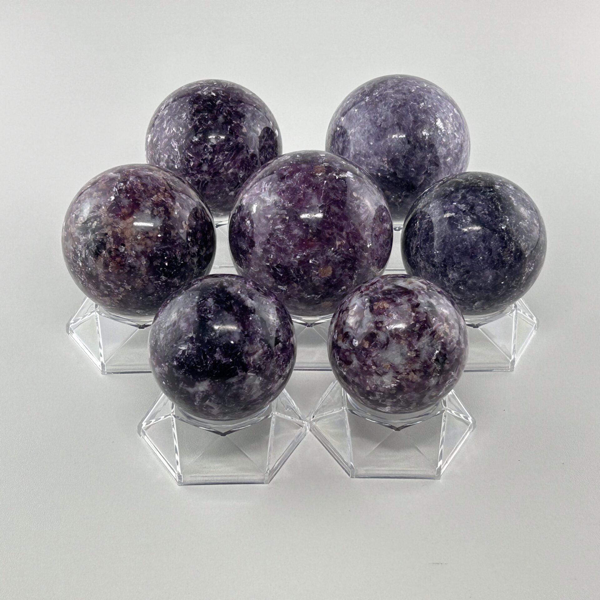 Lepidolite spheres