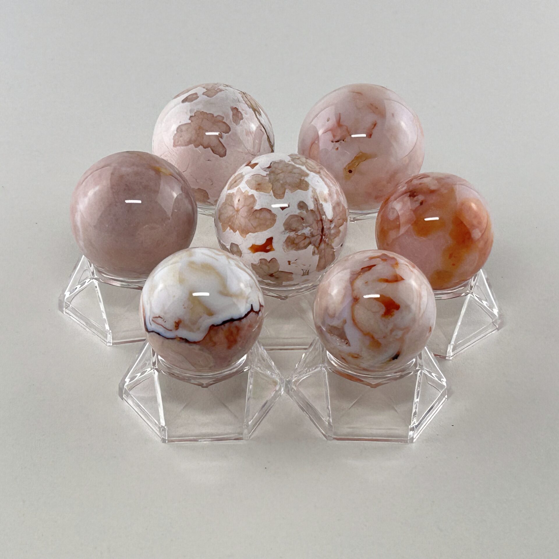 Sakura flowers agate beads