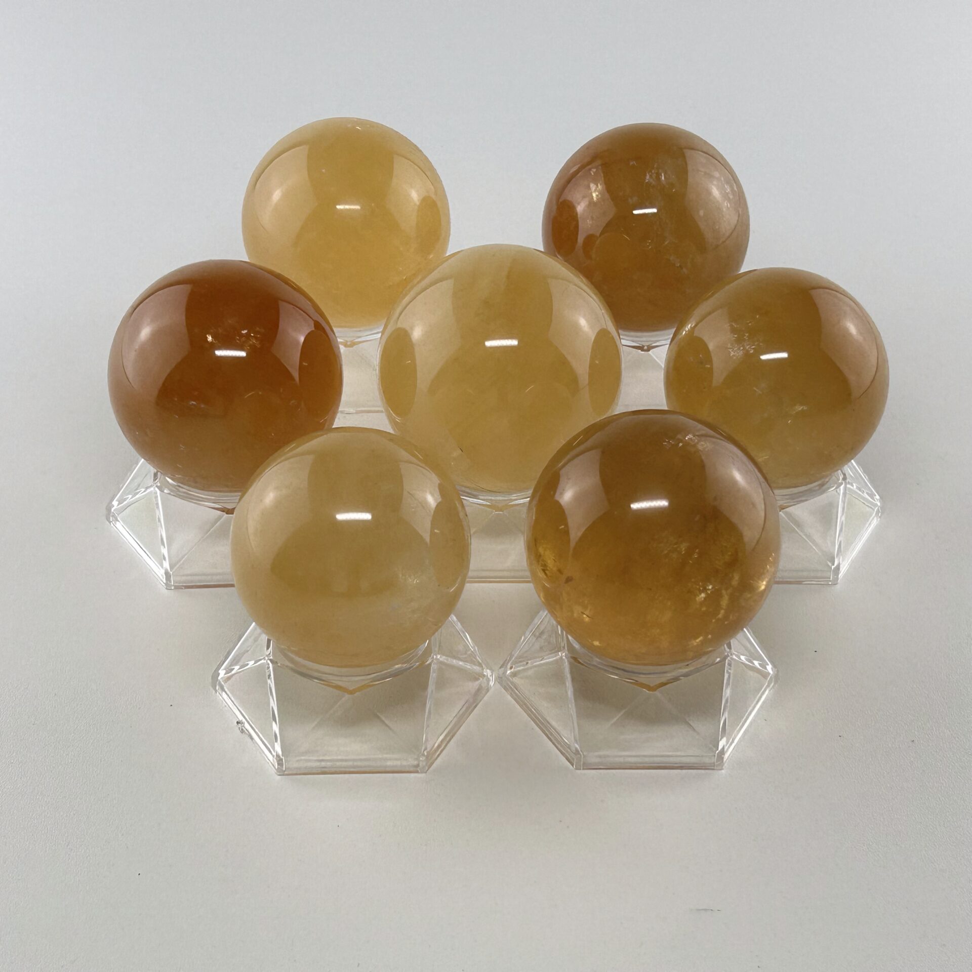 CALCIT optisch Gold Kugeln
