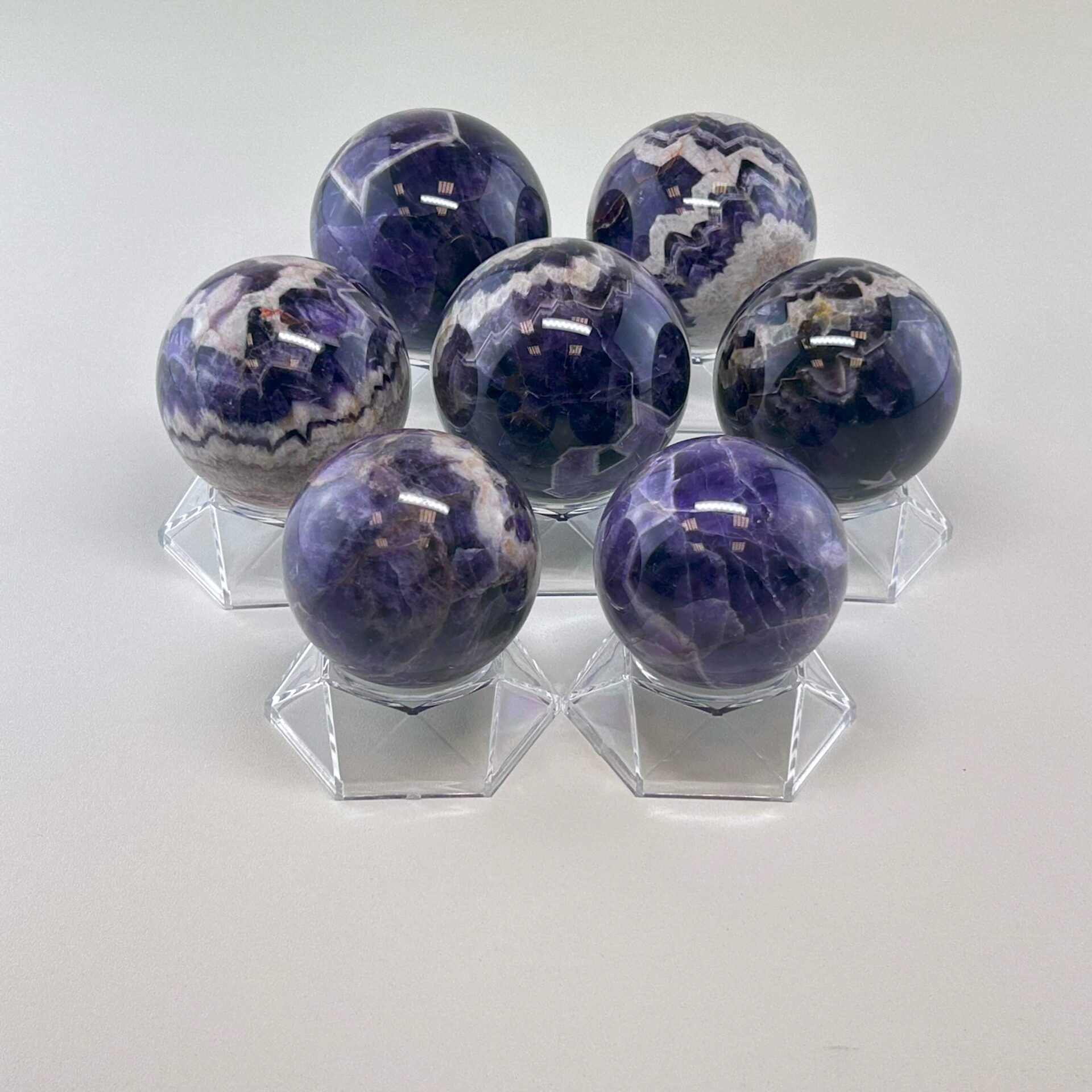 AMETHYST CHEVRON KUGELN