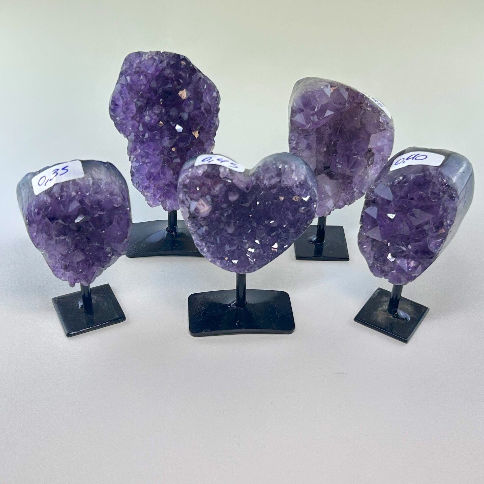 AMETHYST DRUSEN AUF METALL